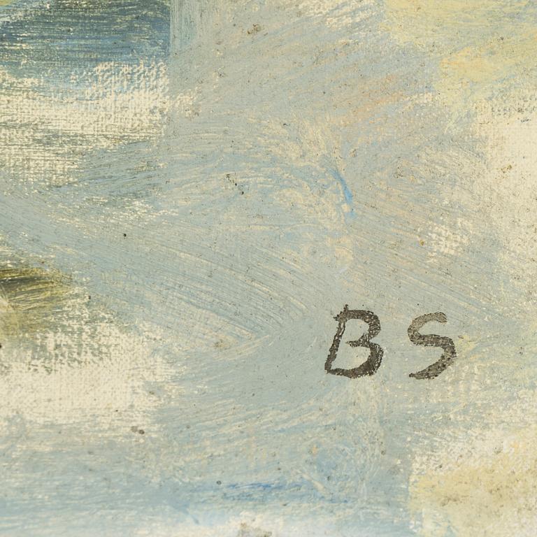Birger Simonsson, oil on canvas, signed BS.