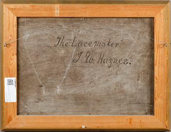 JOHN WILLIAM HAYNES, olja på pannå, signerad.