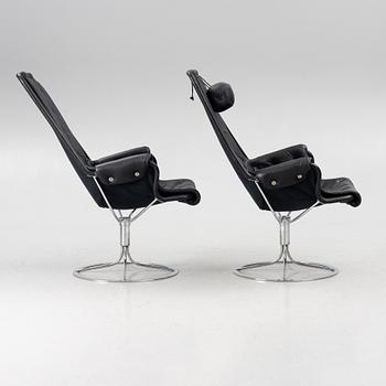 Bruno Mathsson, fåtöljer ett par "Jetson" för DUX sent 1900-tal.