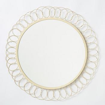 A painted metal mirror, first half of the 20th century.
