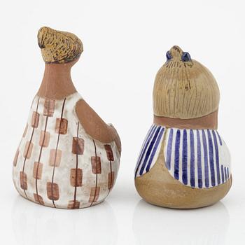 Lisa Larson, five stoneware figurines, Gustavsberg.