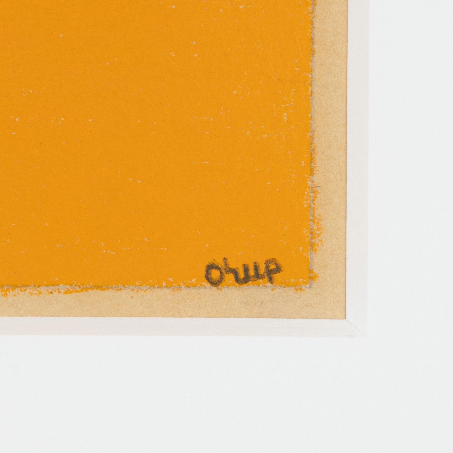 Bengt Orup, mixed media on board, signed.