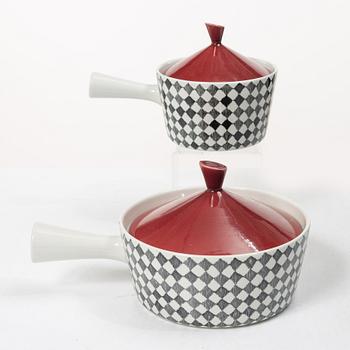 Gunnar Nylund, Service pieces, 12 pcs, porcelain, "Gratina", Rörstrand.