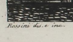 LUIGI ROSSINI, kopparstick, sign o dat i plåten 1823.