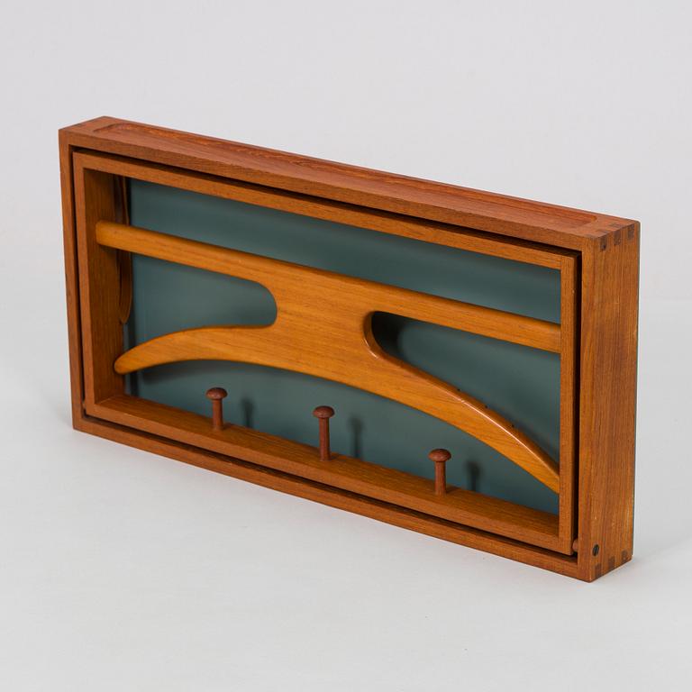 Adam Hoff & Poul Östergaard, clothes hanger/gentleman's valet, Virum Möbelsnickeri, Denmark, mid-20th century.
