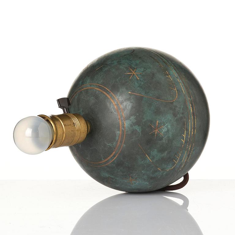 Erik Tidstrand, a table lamp model "28521", Nordiska Kompaniet, 1930s.