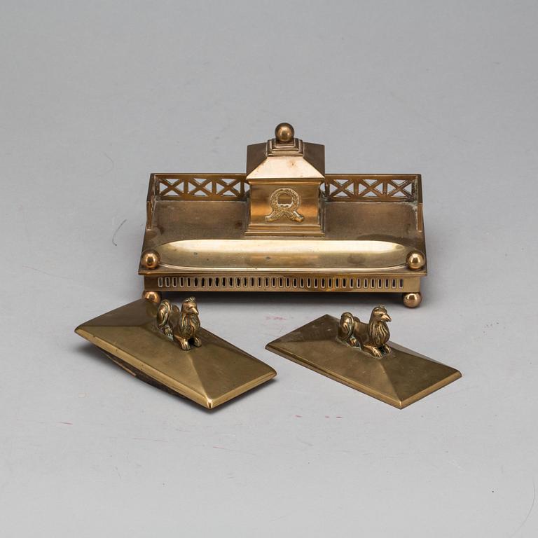 SKRIVSET, 3 delar, Gusums. 1800-tal.