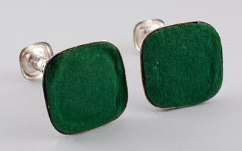 LJUSSTAKAR, 1 par, silver, CG Hallberg, Stockholm 1956.