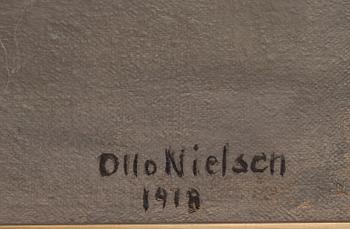 OTTO NIELSEN, oljemålning på duk, signerad och daterad 1918.