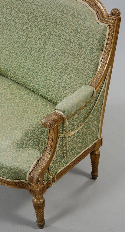 SOFFA, Frankrike, Louis XVI-stil, omkring år 1900.