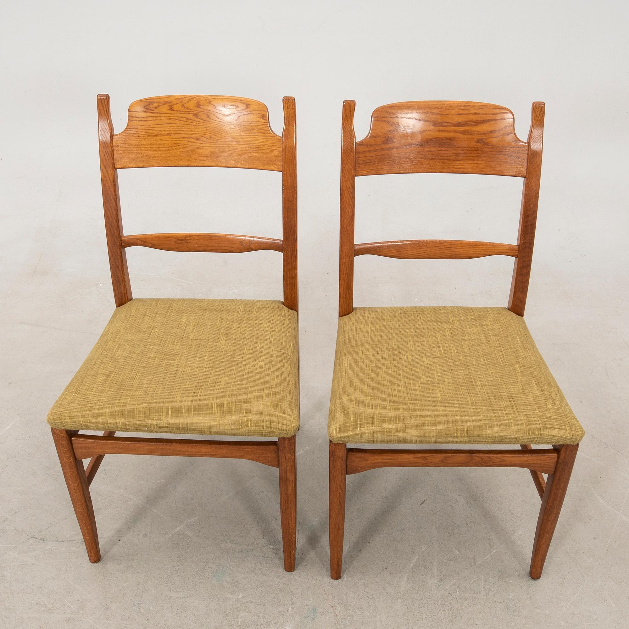 Carl Malmsten, chairs "Calmare Nyckel" 6 pcs, Åfors furniture factory, later part of the 20th century.