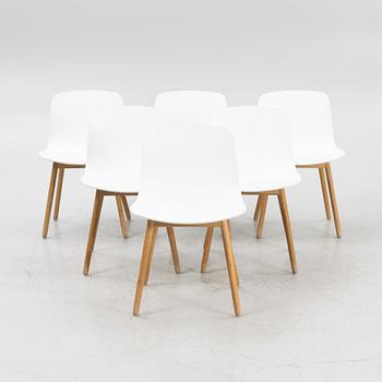 Hee Welling & Hay, a set of six 'AAC12' chairs, Denmark.