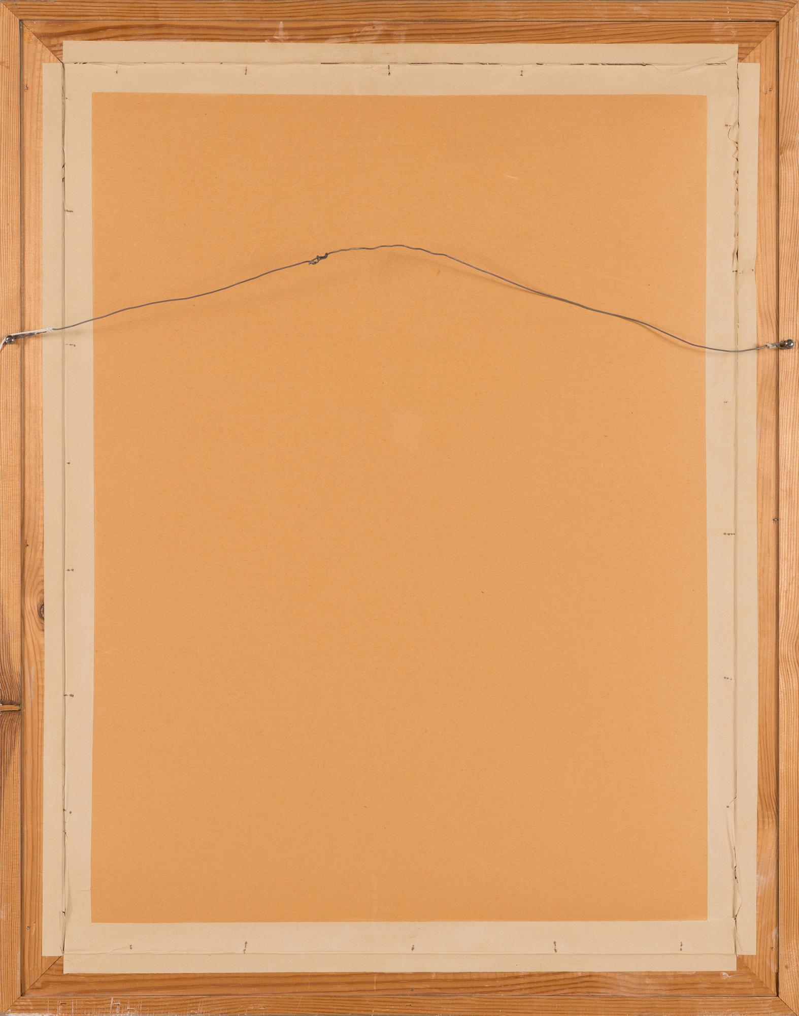 Helmi Kuusi, öljy levylle, signeerattu ja päivätty 1962.