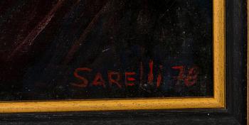 PAAVO SARELLI, öljy levylle, signeerattu ja päivätty -78.