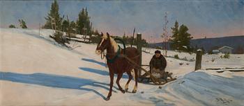 Sigfrid August Keinänen, The farmer and the horse.