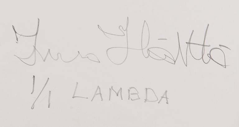 ISMO HÖLTTÖ, valokuva, lambda-vedos, ed. 1/1, a tergo signeerattu.