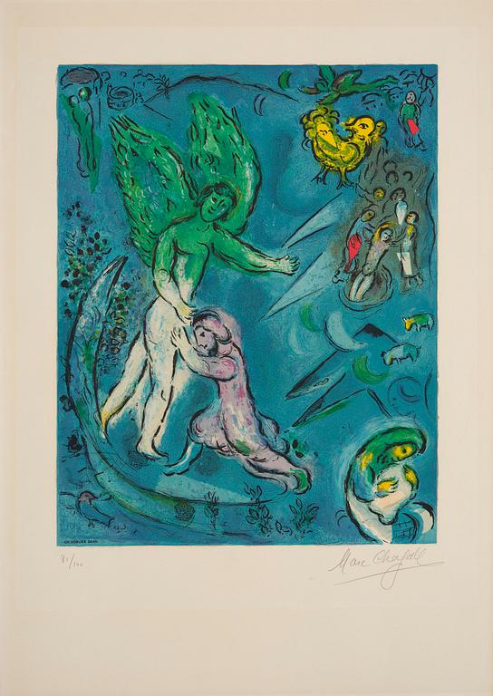 Marc Chagall, after, "La Lutte de Jacob et de L'Ange".