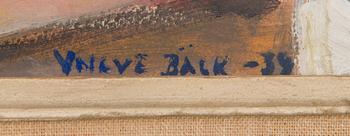 Yngve Bäck, oil on paper, signed and dated 1939.