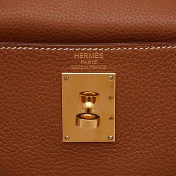 HERMÈS, a beige calf leather "JPG Shoulder Kelly".