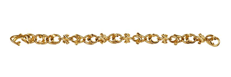 A Georg Jensen 18k gold bracelet,