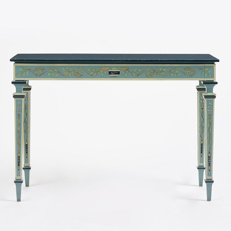 Carl Malmsten, a Swedish Grace console table, cabinetmaker Albin Johansson, Stockholm, for Villa Kvikkjokk, 1927.