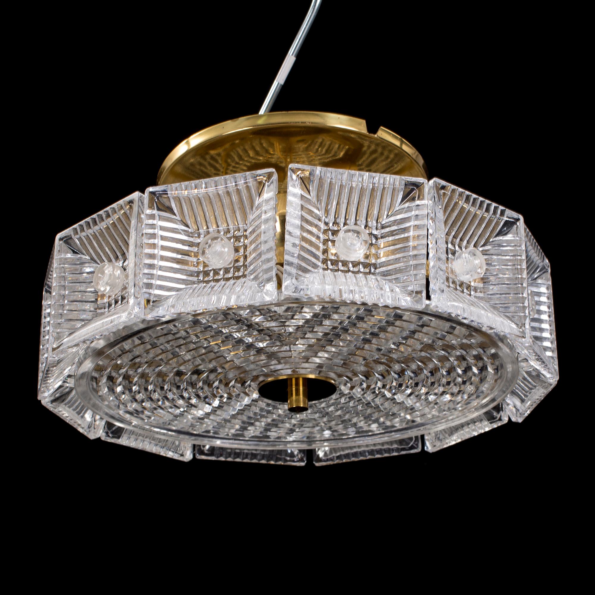 TAKLAMPA, Carl Fagerlund, Orrefors 1960-/70-tal.