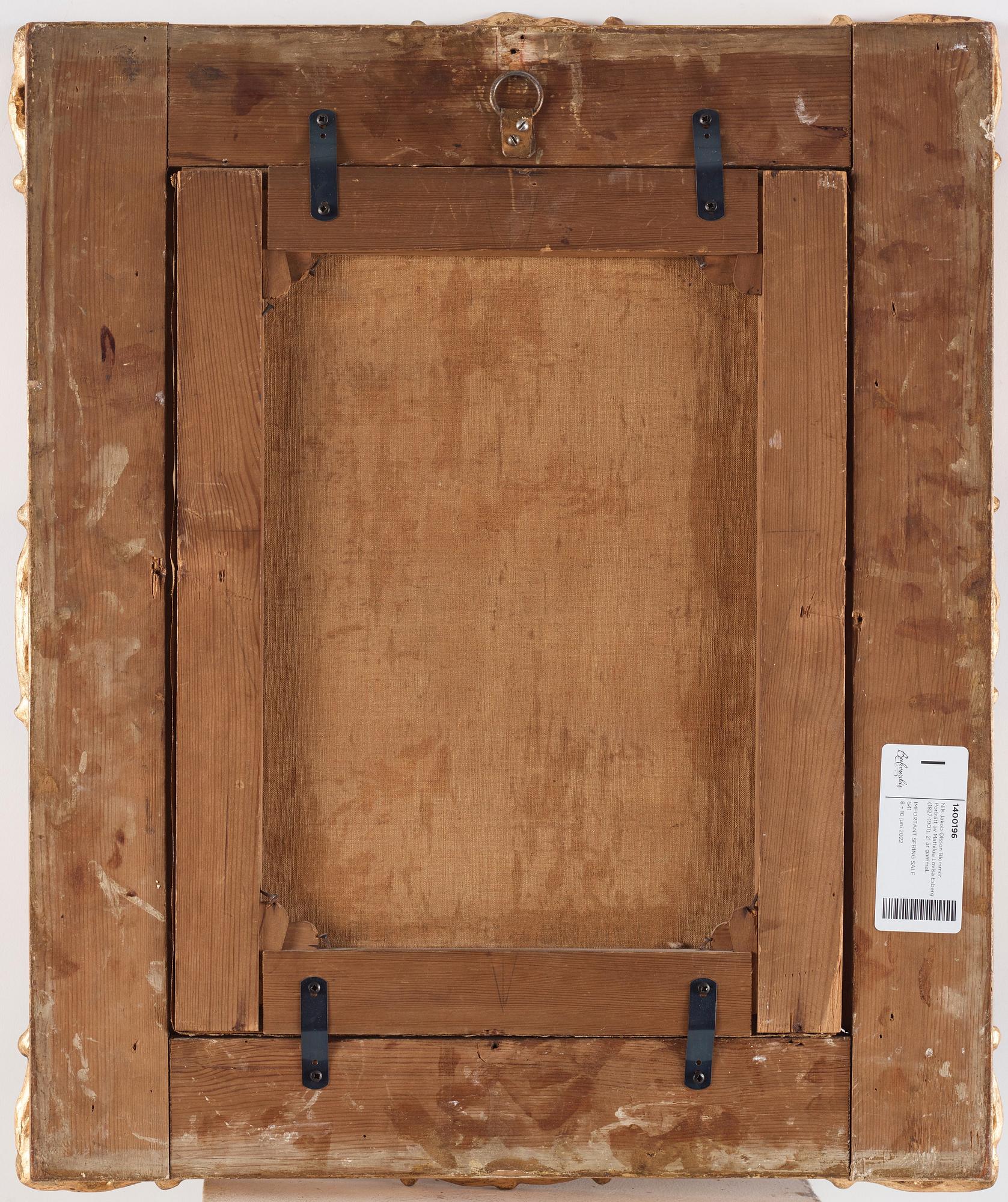 Nils Jakob Olsson Blommér, Porträtt av Mathilda Lovisa Esberg (1827-1901), 21 år gammal.