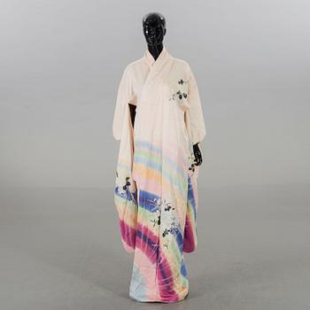 A set of two Japanese 20th century Kimonos.