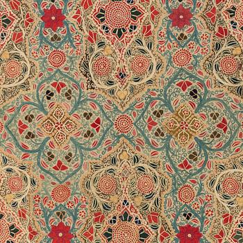 A Rasht embroided textile, North Persia, around the year 1900, c 157 x 115 cm.