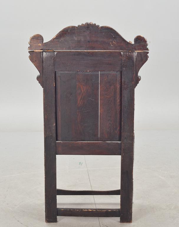 KARMSTOL. renässansstil, England.