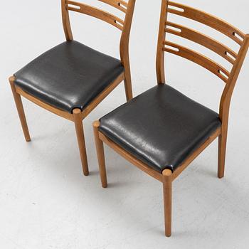 Helge Sibast, stolar, 8 st, Sibast Furniture, Danmark, 1900-talets mitt.