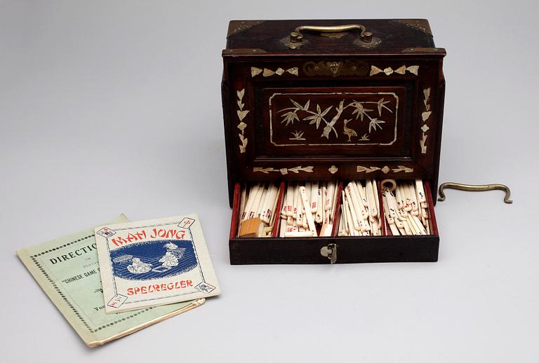 MAHJONGSPEL, Kina, 1900-talets första hälft.