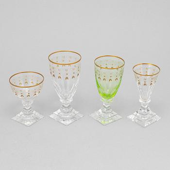A 37-piece 'Odelberg Junior' glasservice, Kosta Boda, first half of the 20th Century.