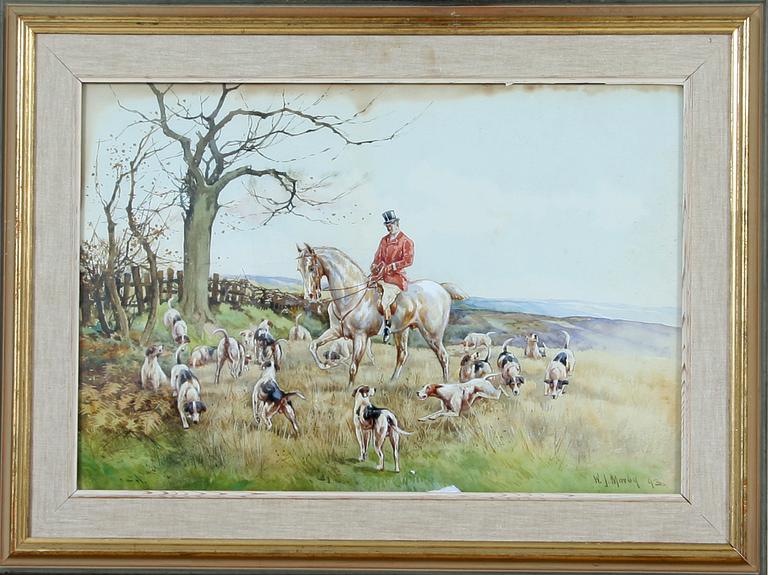 WALTER J. MORBY, akvarell, sign o dat "93".