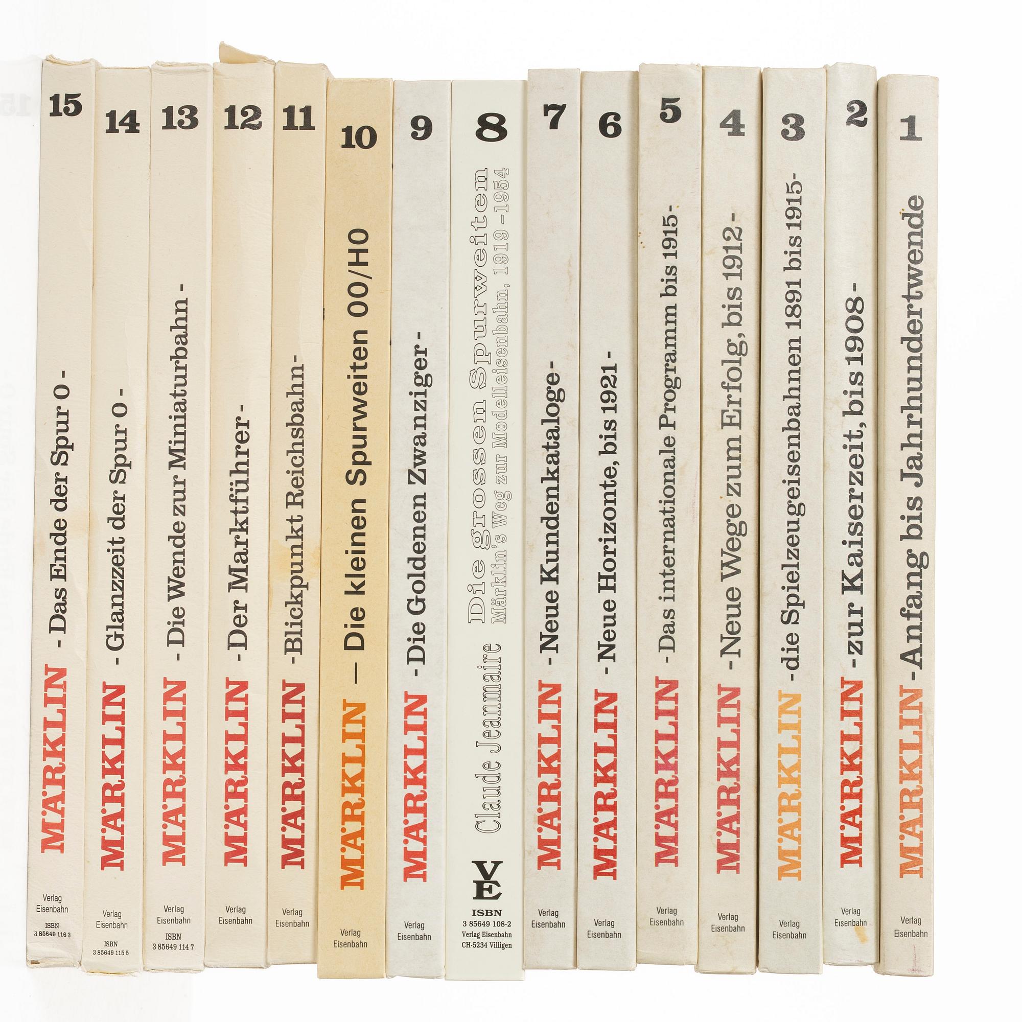 Märklin, Böcker och kataloger, 26 volymer.