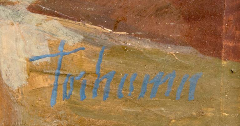 Gunnar Torhamn, oil on panel signed.