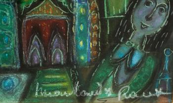 LOUIS MARCHAND DES RAUX, pastell, sign.