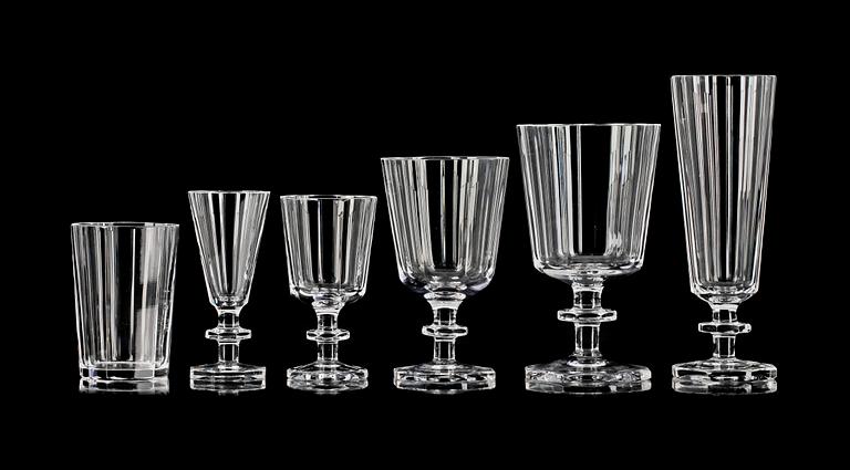 GLASSERVIS, 62 delar, "Karlberg", Elis Bergh, Kosta.