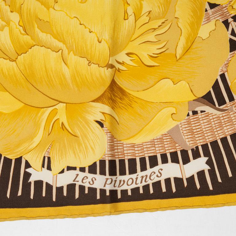 Hermès, scarf, "Les Pivoines".