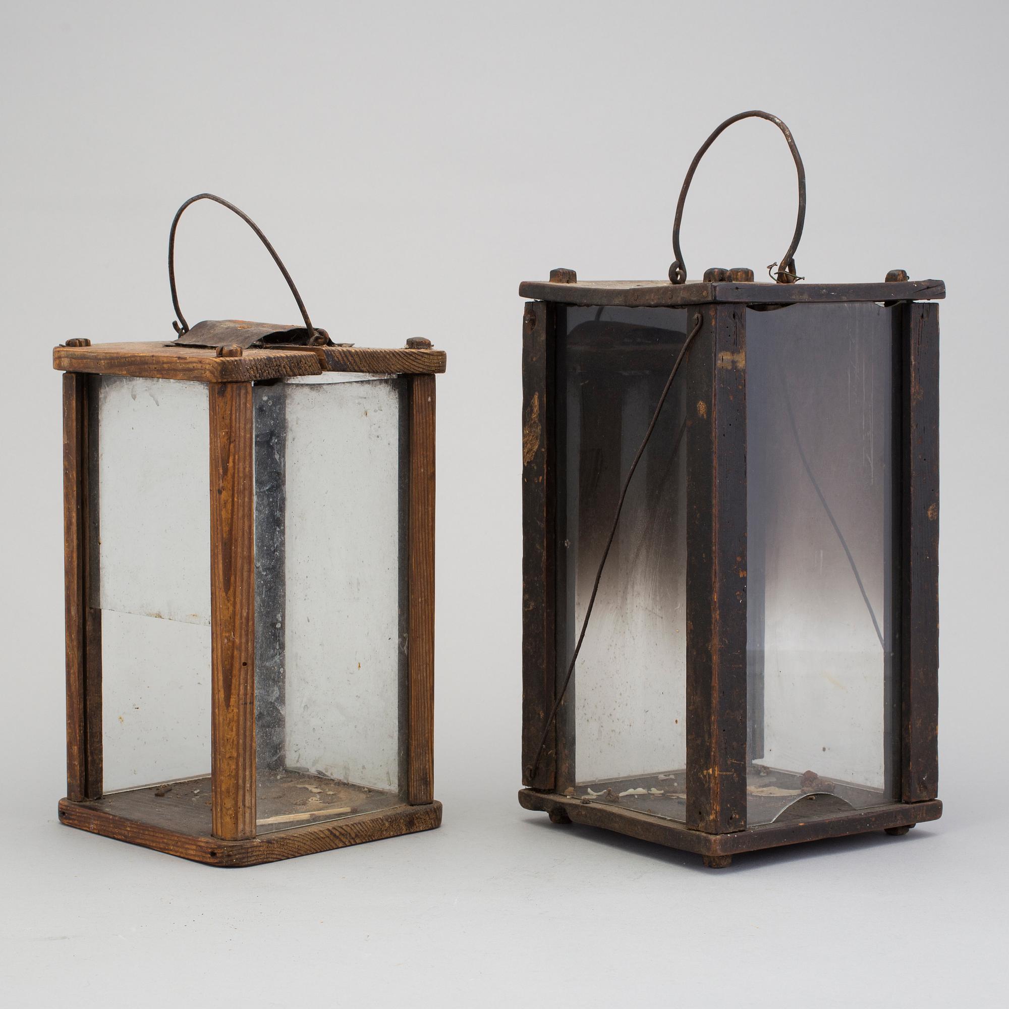 Two lantern, 1700-/1800s.