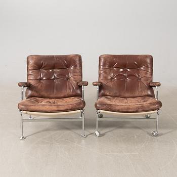 Bruno Mathsson, armchairs, 2 pcs, Dux, late 20th century.