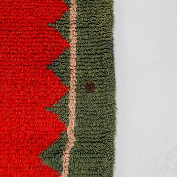 Ryijy/ peite, kansanomainen, päivätty 1851, Suomi. Noin 180 x 153 cm.