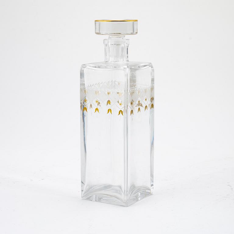 An 'Odelberg junior' glass decanter, Kosta, 20th Century.