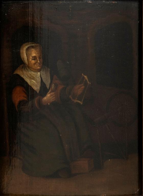 Quirijn van Brekelenkamp after  Woman with a Distaff.