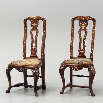 Two 18th century chairs, England / Holland.