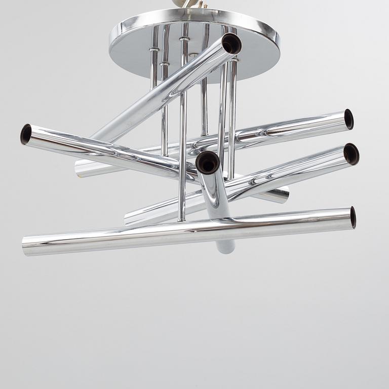 Ceiling lamp, 1970s, Italy.