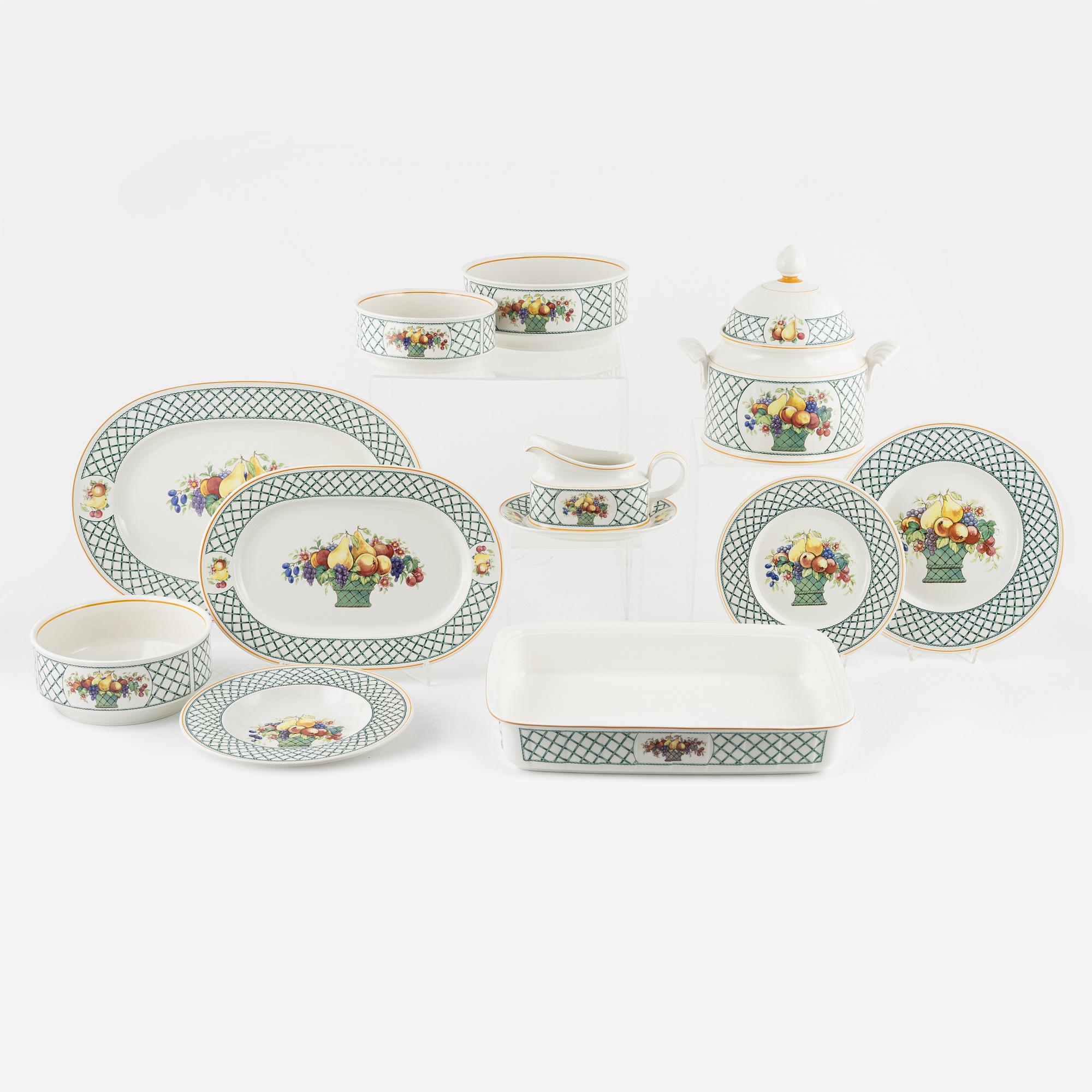 A 45-piece 'Basket' porcelain dinner service, Villeroy & Boch.