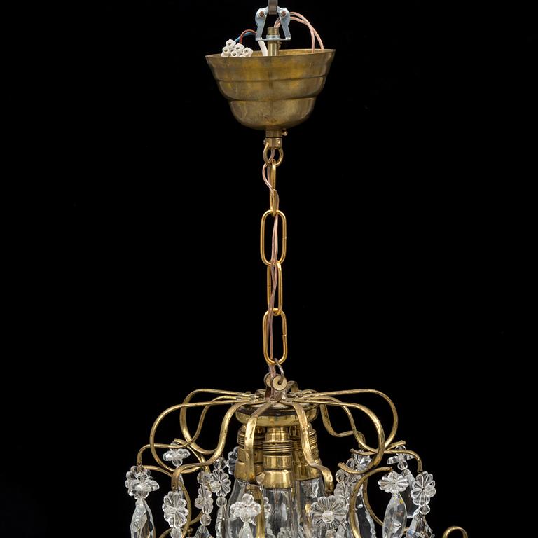 An early 20th century baroque style ceiling light.