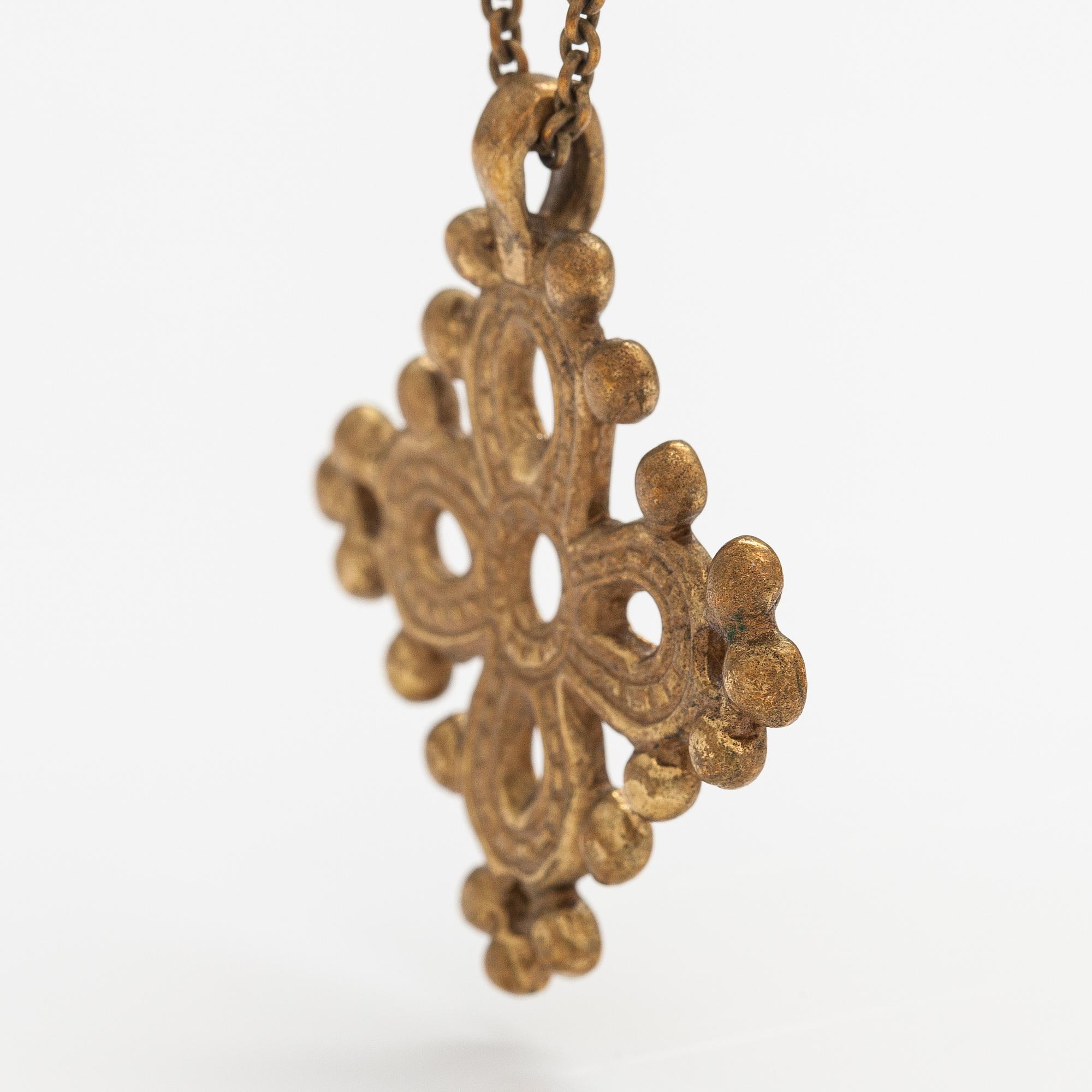 A bronze necklace. Kalevala Koru, Helsinki.