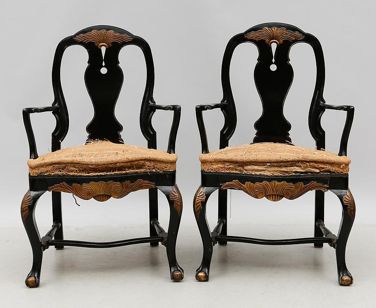 KARMSTOLAR, 1 par, omkring år 1900.